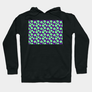 Purple Mint dots pattern Happy cute Hoodie